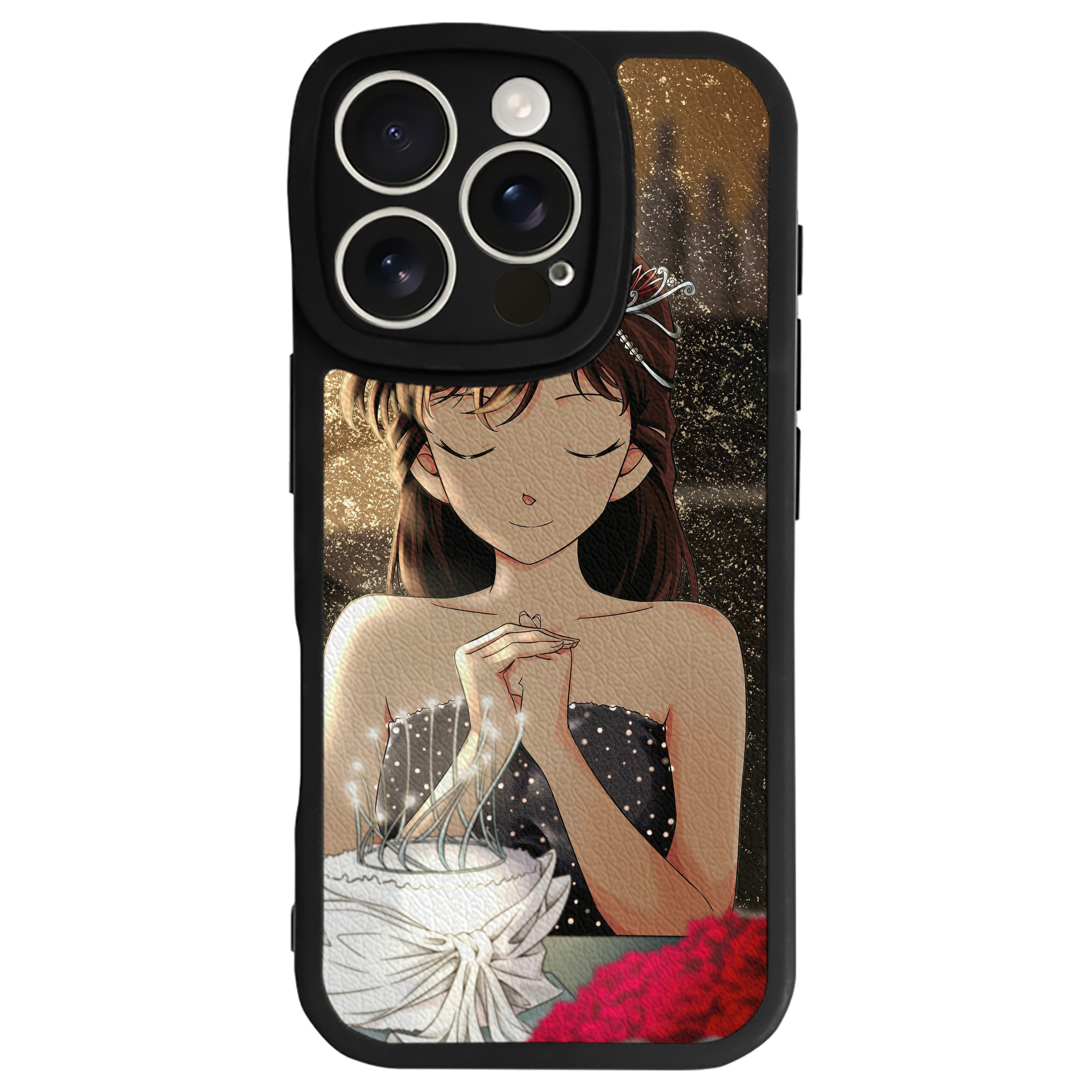 （画像用） 名探偵コナン Detective Conan 【iPhone 16シリーズ対応】シリコンスマホケース（レザー調） 材質：シリコン
